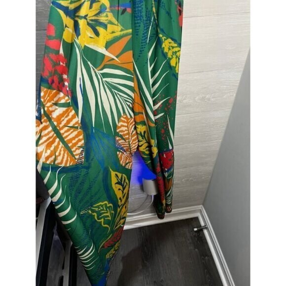 Flying Tomato Tropical Jumpsuit Wide Leg Floral One Piece Medium - Picture 3 of 7